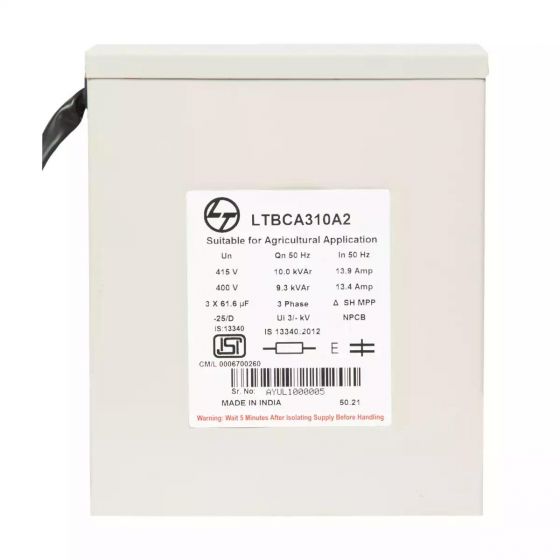 LTBCA301A2 Power Factor Correction Capacitor-Agri Box Cap-1 kVAr,415V